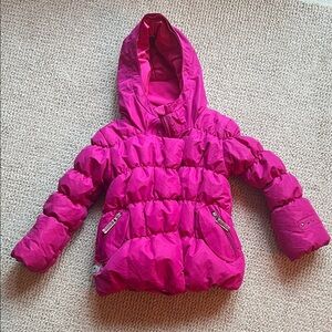 Obermeyer Pink Kids Ski Puffer Jacket
